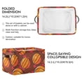 thumbnail image 2 of Cartoon Basketball Storage Bins with Handle Fabric Organizer Basket Foldable Box 1 Pack 14.2x10.2x8.3, 2 of 8