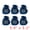 Blue, variant on Unique Bargains 6Pcs Velvet Gift Drawstring Bags Set Red 5.9" x 5.1"