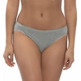 thumbnail image 3 of Felina Womens 6 Pack Organic Cotton Stretch Bikini (Pearl/Stone/Amber/Slate/Stone/Slate, Medium), 3 of 7