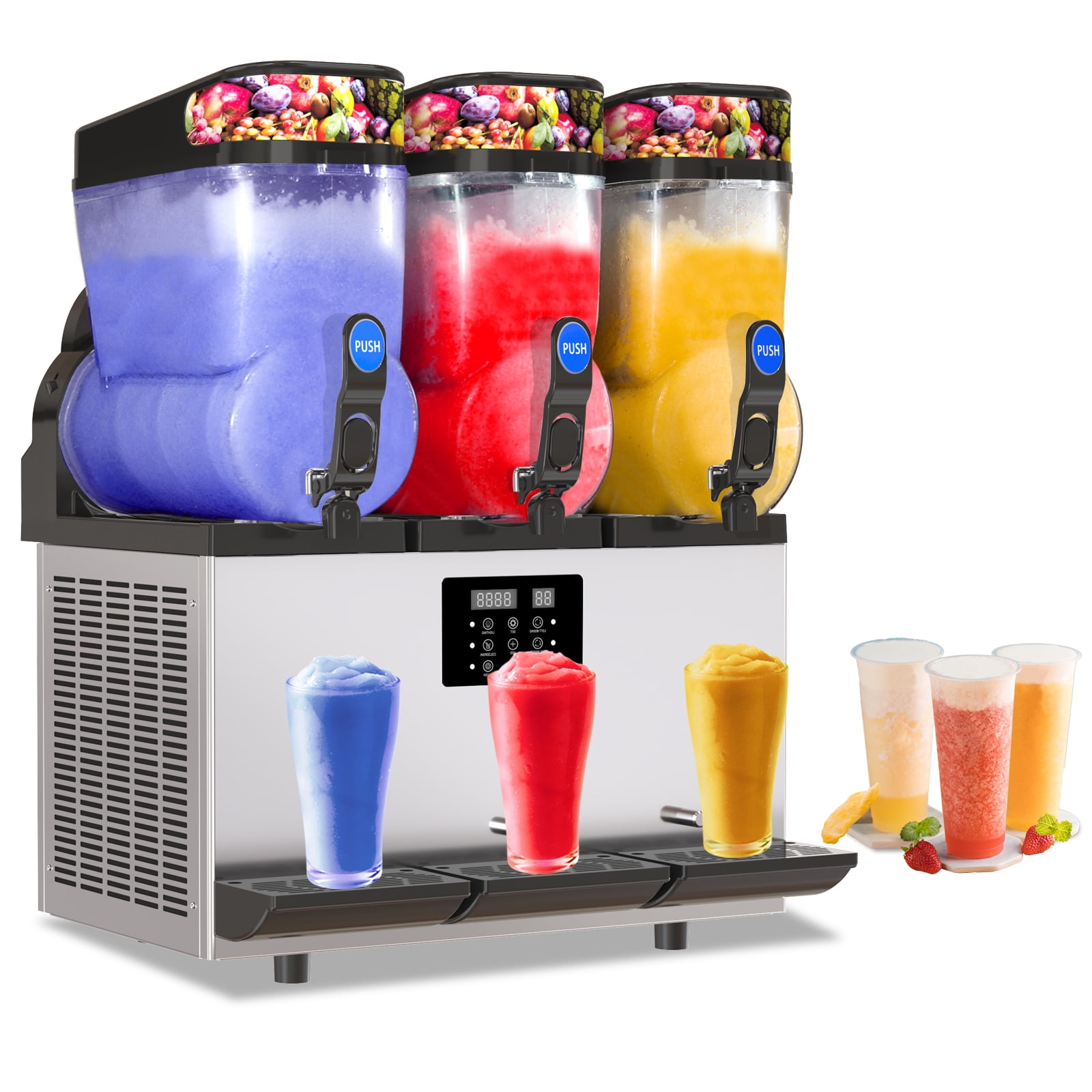 Commercial Slushie Machine 1300W 45L Tanks Commercial 110V Slushy