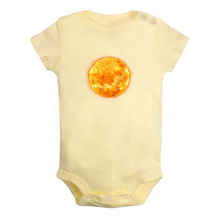

Nature Sun Pattern Rompers For Babies Newborn Baby Unisex Bodysuits Infant Jumpsuits Toddler 0-24 Months Kids One-Piece Oufits (Yellow 0-6 Months)