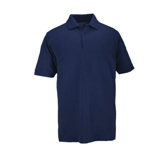 Short Sleeve Professional Polo Shirt, Dark Navy, Tall