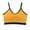 Orange, variant on Yoga Sports Bra for Women,Seamless Wirefree Fitness Bra,Chest Pad Integrated Bra,Stretch Crop tops Vest Underwaer,Cotton Super Comfort Bra Army Green L