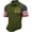 Army Green, variant on 250Th Anniversary USA Shirt Men's Short Sleeve Patriotic Polo Shirt Stars and Stripes Print Knit Casual Comfort Fit Commemorative Graphic Collared Shirt Independence Day Celebration Army Green L