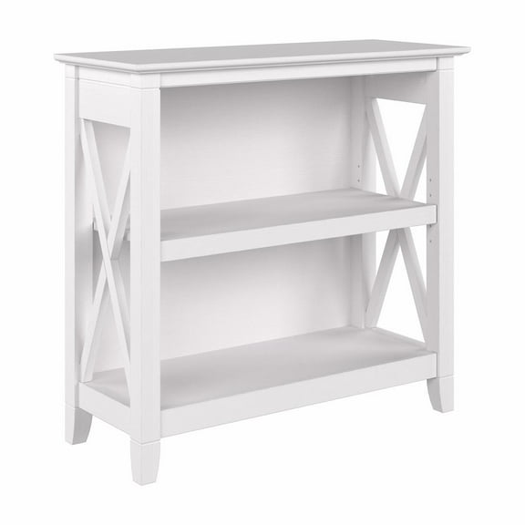 Key West Small 2 Shelf Bookcase in Pure White Oak - Engineered Wood
