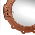 thumbnail image 3 of Hind Handicrafts Vintage Nautical Ship Round Gear Shaped Porthole Mirror for Home Bathroom Decor | Pirate's Maritime Nautical Themed Decor (Matte Copper, 15 INCHES), 3 of 3