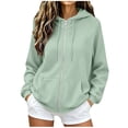 thumbnail image 3 of AnuYalue Womens Zip Up Hoodies Trendy Casual Long Sleeve Zipper Sweatshirts Fall Winter Track Jackets with Pockets, 3 of 7