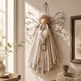 thumbnail image 5 of Christmas Fabric Angel Hanging DIY Craft Kit, Handmade Ornament Project for Holiday Wall and Tree Decor, Design A, 6.30 in, 5 of 6