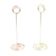 thumbnail image 4 of Soporte de número de mesa Soporte de mesa redonda de metal Soporte de tarjeta de boda Soporte de papel Clip de favor, Rosa dorado 20 piezas Noticed HA8824-01B, 4 of 6