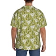 thumbnail image 5 of Xecao offers the Daisies Flowers for Men's Casual Short-sleeved Shirt, a button-up collared shirt with a pocket, perfect for beach vacations and yacht travel in the 3X-Large size., 5 of 7