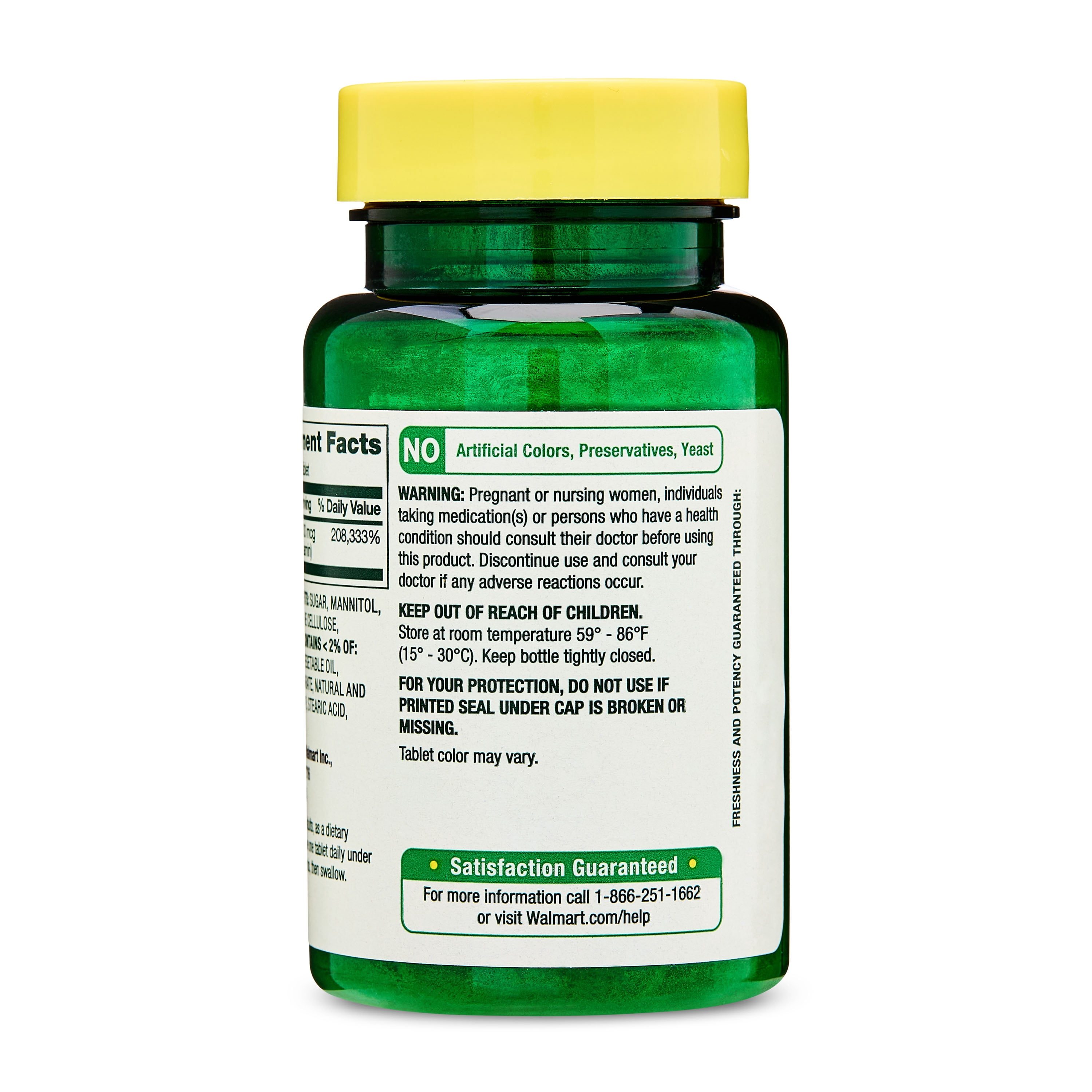 Spring Valley Fast-Dissolve Extra Strength Vitamin B12 Dietary Supplement Tablets for Metabolism Support, Mixed Berry, 5000 mcg, 45 Count