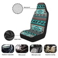 thumbnail image 5 of Yuyamidu Southwest Aztec Horse Car Seat Cover for Front Seat Green High Back Saddle Blankets Auto Seat Covers Auto Seat Accessories for SUV Truck Sedan Van, 5 of 7