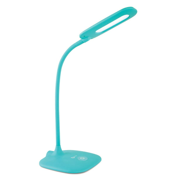 Ottlite Flexible Soft Touch Led Desk, Aqua Desk Lamp