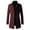 Wine, variant on Babysbule Mens Jackets Men's Single-breasted Solid Color Fashion Suit Business Casual Suit Wool Coat