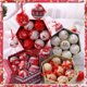 thumbnail image 2 of pieza de bolas navideñas pintadas de 8 cm, adornos colgantes para fiestas de Navidad, regalos de Año Nuevo, decoraciones para el hogar, colgantes para árboles de Navidad, 2 of 5