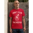 thumbnail image 2 of Halloween Don't Fear Reaper Creepy 4 20 Funny Unisex Men's T-shirt, S, Red, 2 of 6