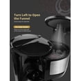 thumbnail image 2 of Gevi - Cafetera de 4 tazas con apagado automático, cafetera pequeña con goteo súper automática, cafe, 2 of 9