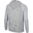 thumbnail image 3 of Men's Colosseum Gray UCLA Bruins Cybernetic Raglan Quarter-Zip Hooded Top, 3 of 3