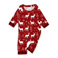 thumbnail image 3 of Onlypjs Matching Family Christmas Pajamas Set for Men, Women and Couples – Red Reindeer Print Holiday Sleepwear, 3 of 5