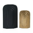 thumbnail image 6 of Gild Design House Calyx 12" Metal Table Vase Large Black, 6 of 7