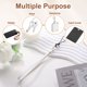 thumbnail image 4 of Correa de Muñeca de Cuero Uxcell Correas de Lanyard para Clutch Teléfono Celular Llaveros Billetera Cartera, Blanco, 4 of 7