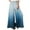 Blue womens pants, variant on Wycnly Pants for Women Womens Linen Pants Summer Fashion Gradient Print Loose Wide Leg Palazzo Long Pants Casual Elastic Waist Ladies Trousers