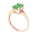 thumbnail image 2 of Solitaire Engagement Ring for Women - 1.75ct Simulated Green Diamond in 18K Rose Gold Promise Ring, 2 of 6