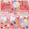 thumbnail image 2 of LieGorJi Musical Learning Bus Toys, Baby Montessori Toys for Kids, Educational Developmental Sensory Toy for Toddler, Birthday Gifts for 1-3 3-6 Year Old, 2 of 7