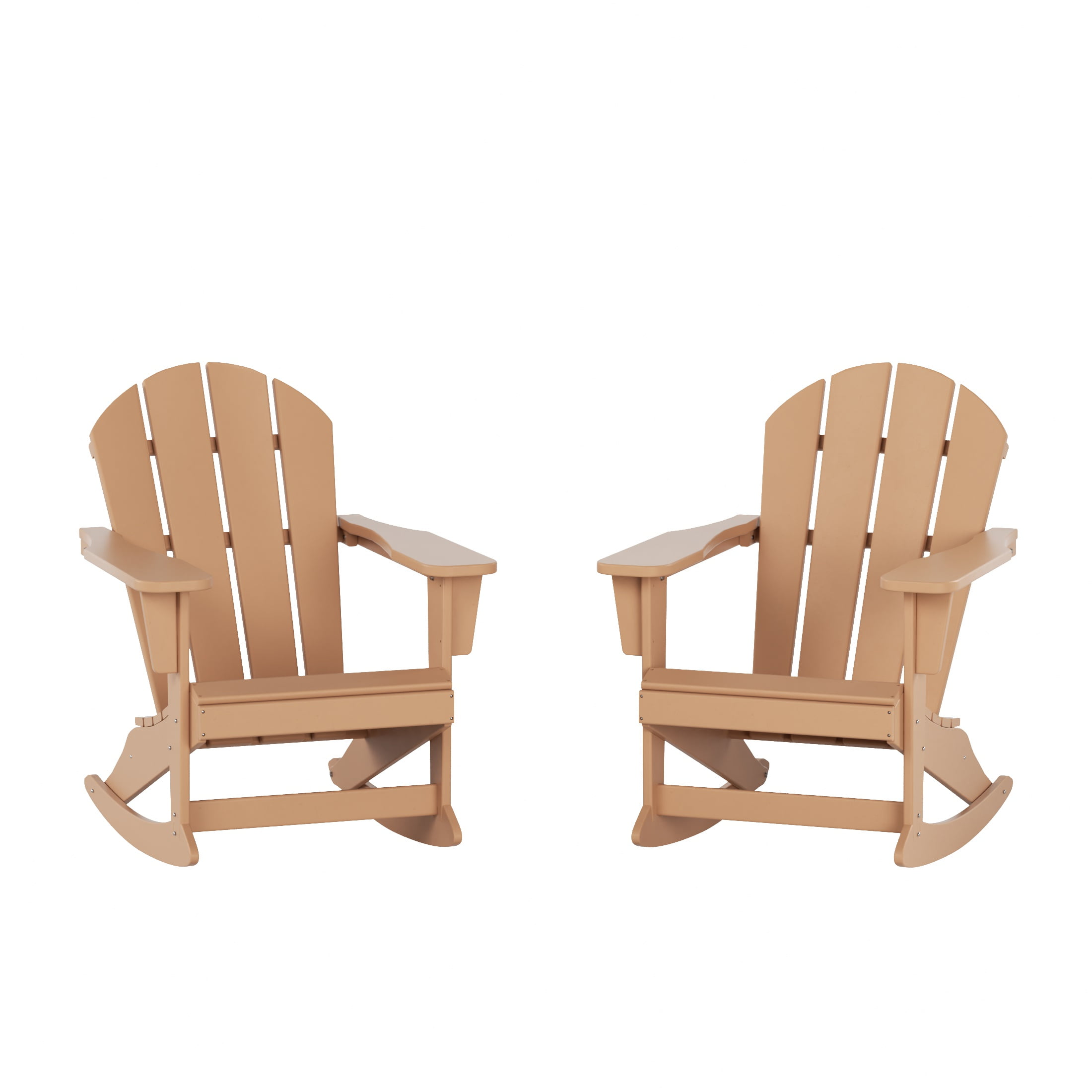 Westintrends Malibu Outdoor Rocking Chair Set of 2, All Weather