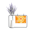 thumbnail image 1 of Orange Volume Mexico Totems Ancient Civilization Artificial Lavender Flower Vase Bottle Card, 1 of 2