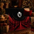 thumbnail image 3 of decorative motif Eyeball Art Crimson Folds autumn celebration Living Room, Warm Flannel Blanket for Living Room and Family Room, Festive autumn celebration Scene, Festive Home Decor, 3 of 9