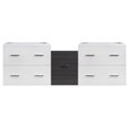 thumbnail image 4 of Imaginations Américaines  60.5 pouces W Vanity Base Set  Gris, 4 of 8