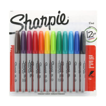 Permanent Markers, Fine Point, Alex Morgan Special Edition, Assorted Colors, 12 (Best Colored Markers For Artists)
