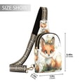 thumbnail image 2 of Stylish Leather Crossbody Bag 8.46x5.9x2.16In Easy To Carry Multi-Purpose Travel Hiking Shopping Fashion Bag Super Cute Orange Fox, 2 of 7