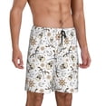 thumbnail image 2 of Wukai Pirate skulls Men’s Short Pajama Pants With Pockets Soft Sleep Pj Shorts for Men-3X-Large, 2 of 6