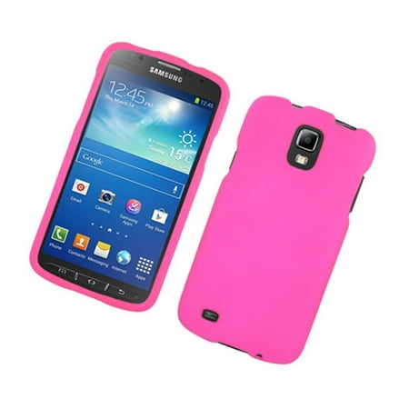 Insten Rubber Coated Hard Snap-in Case Cover For Samsung Galaxy S4 Active GT-I9295, Hot (Best Samsung Galaxy S4 Active Case)