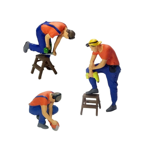 Figura de Niña Hugo 1/64 Trabajador de Reparación Accesorio Ferroviario