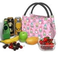 thumbnail image 3 of Honeii pink Holiday Joy Print Cooler Bag Insulated, Large Leakproof Soft Sided Portable Cooler Bag,Lunch Box Lunch Bag, 3 of 6