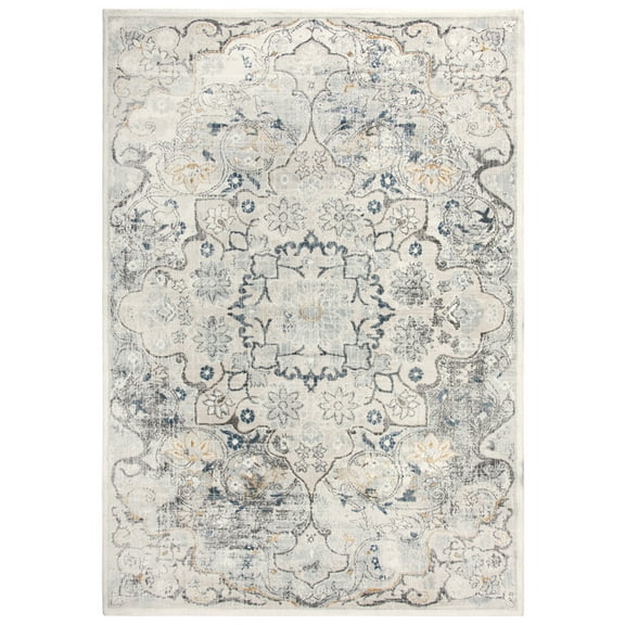 Gatney Rugs Scranton Area Rug BRS101 Beige Bulbs Rings 8' 10" x 11' 10" Rectangle