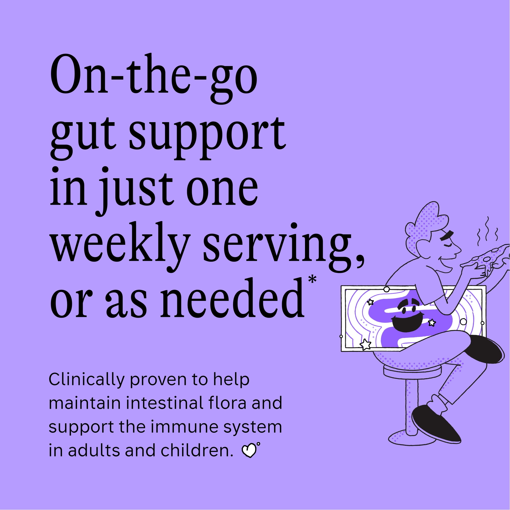 Florax - Liquid Probiotic - Grape Flavor - On-the-go Gut Support for Women, Men, and Children - 5 Vials