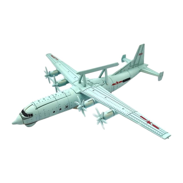 Modelo de aviación 4D, escala 1/240, rompecabezas de ensamblaje DIY, avión , juguete para decoración de mesa, regalo, recuerdos de fiesta para , 200 aire temprano Hugo Tanques en miniatura