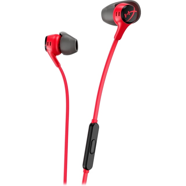 Auriculares HyperX Cloud II de 14 mm con micrófono rojo para PC y dispositivos móviles