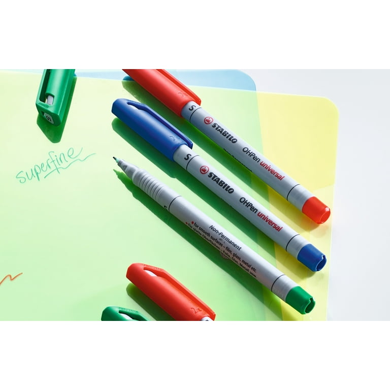 STABILO OH Pen Permanent Set, Fine, 8-Color