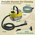 thumbnail image 4 of Steam Cleaner 15s Heat-Up 1.6L Tank 3-Level Adjustable Handle 2500W Steamer for Cleaning Portable Cleaning with 16PCS Accessories Steam Cleaner Home Car Dirt Grease Grout Tile Couch, 4 of 4