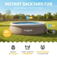thumbnail image 2 of Funsicle Quickset 10’ x 30” Round Inflatable Top Ring Above Ground Swimming Pool Set, 2 of 6