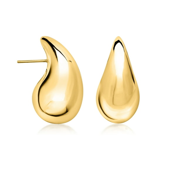 Ross-Simons 18kt Gold Over Sterling Teardrop Earrings, Women's, Adult