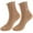 Khaki, variant on Deago 5 Pairs Women's Ruffle Socks Casual Cute Ankle Socks Breathable Knit Cotton Soft Frilly Crew Socks for Women (Multicolor)