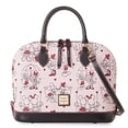 thumbnail image 1 of Disney Mickey and Minnie Mouse Valentine Dooney & Bourke Zip Satchel Bag, 1 of 2
