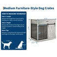 thumbnail image 2 of TEQIN 37.8" Dog Crate Furniture, Heavy Duty Dog Crates Dog Cage Furniture For Small/Medium, Dog Kennel Furniture Dog Furniture Crate Indoor As TV Stand, 2 of 5