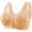 Orange, variant on Censtreet Woman's Embroidery Plus Size Bra,Thin Style Front Buckle Bra,Ventilate No Steel Rim Underwear